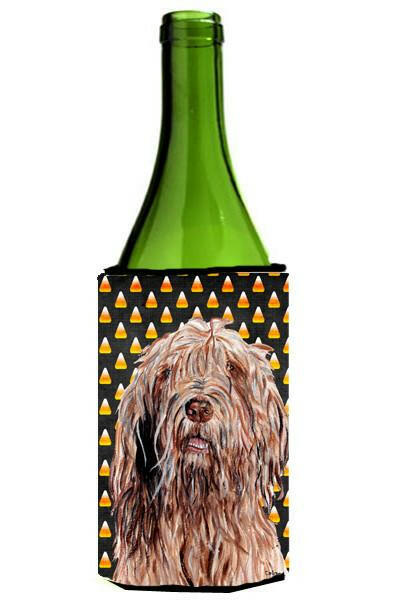 Otterhound Candy Corn Halloween Wine Bottle Beverage Insulator Hugger SC9661LITERK by Caroline&#39;s Treasures