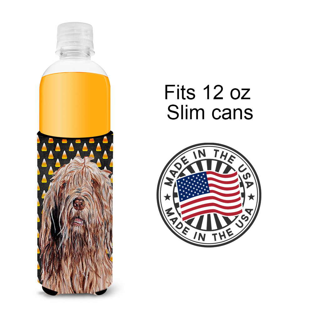 Otterhound Candy Corn Halloween Ultra Beverage Insulators for slim cans SC9661MUK