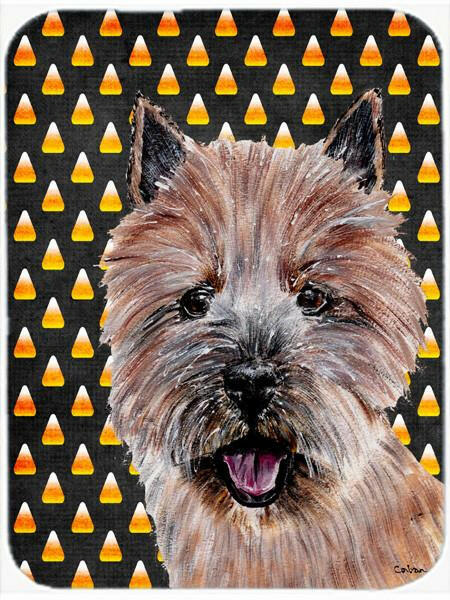 Norwich Terrier Candy Corn Halloween Glass Cutting Board Large Size SC9662LCB by Caroline&#39;s Treasures