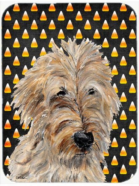 Golden Doodle 2 Candy Corn Halloween Mouse Pad, Hot Pad or Trivet SC9667MP by Caroline&#39;s Treasures