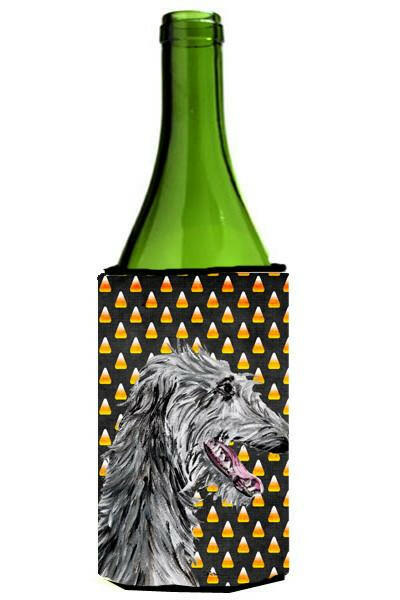 Scottish Deerhound Candy Corn Halloween Wine Bottle Beverage Insulator Hugger SC9669LITERK by Caroline&#39;s Treasures