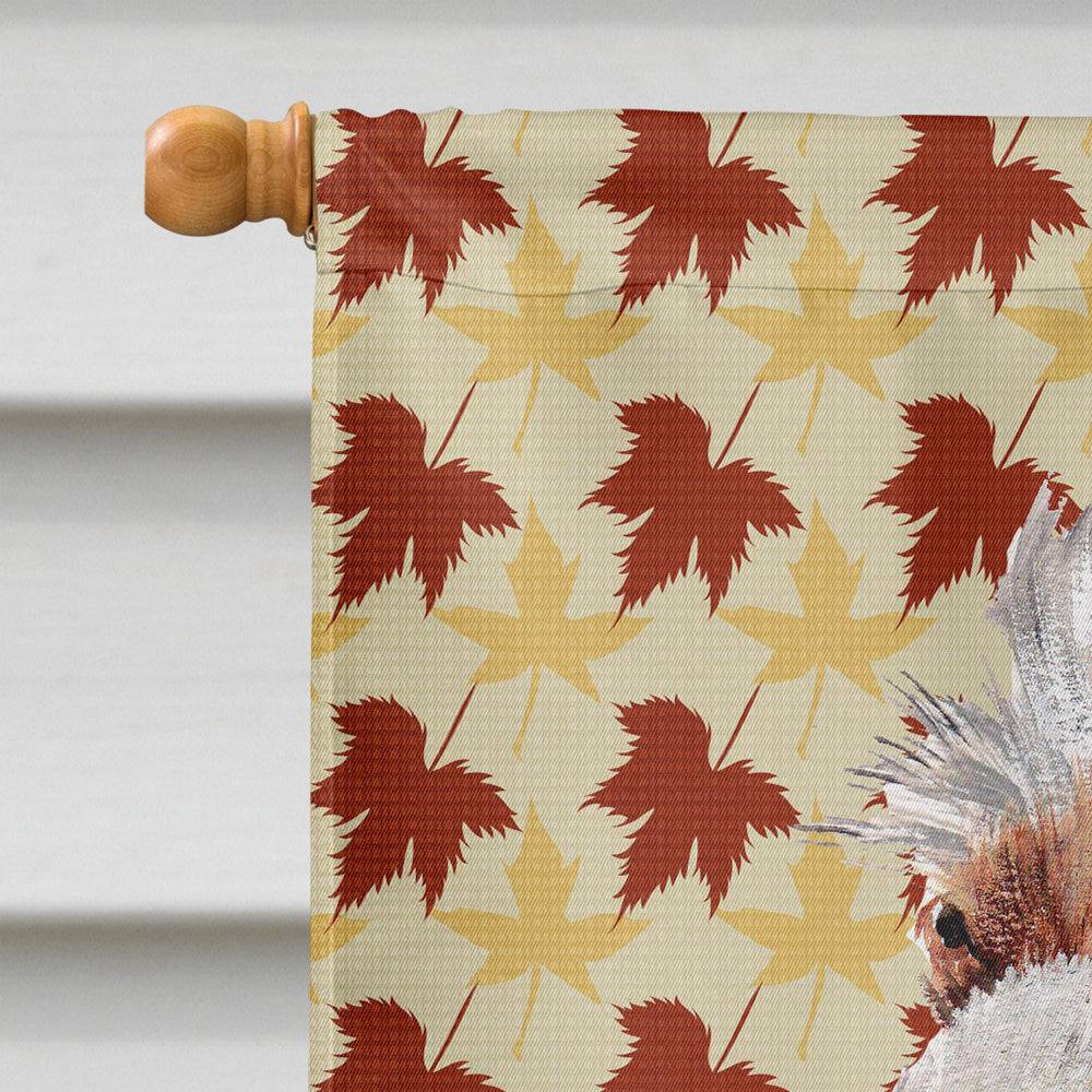 Otterhound Fall Leaves Flag Canvas House Size SC9684CHF  the-store.com.