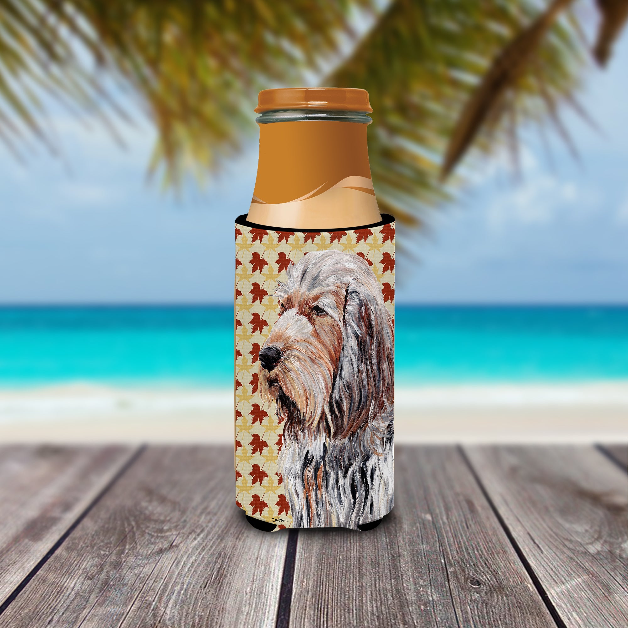 Otterhound Fall Leaves Ultra Beverage Insulators for slim cans SC9684MUK