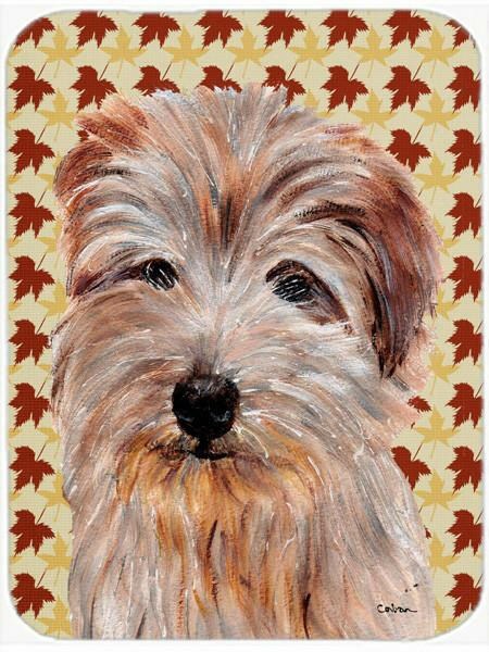 Norfolk Terrier Fall Leaves Mouse Pad, Hot Pad or Trivet SC9688MP by Caroline&#39;s Treasures