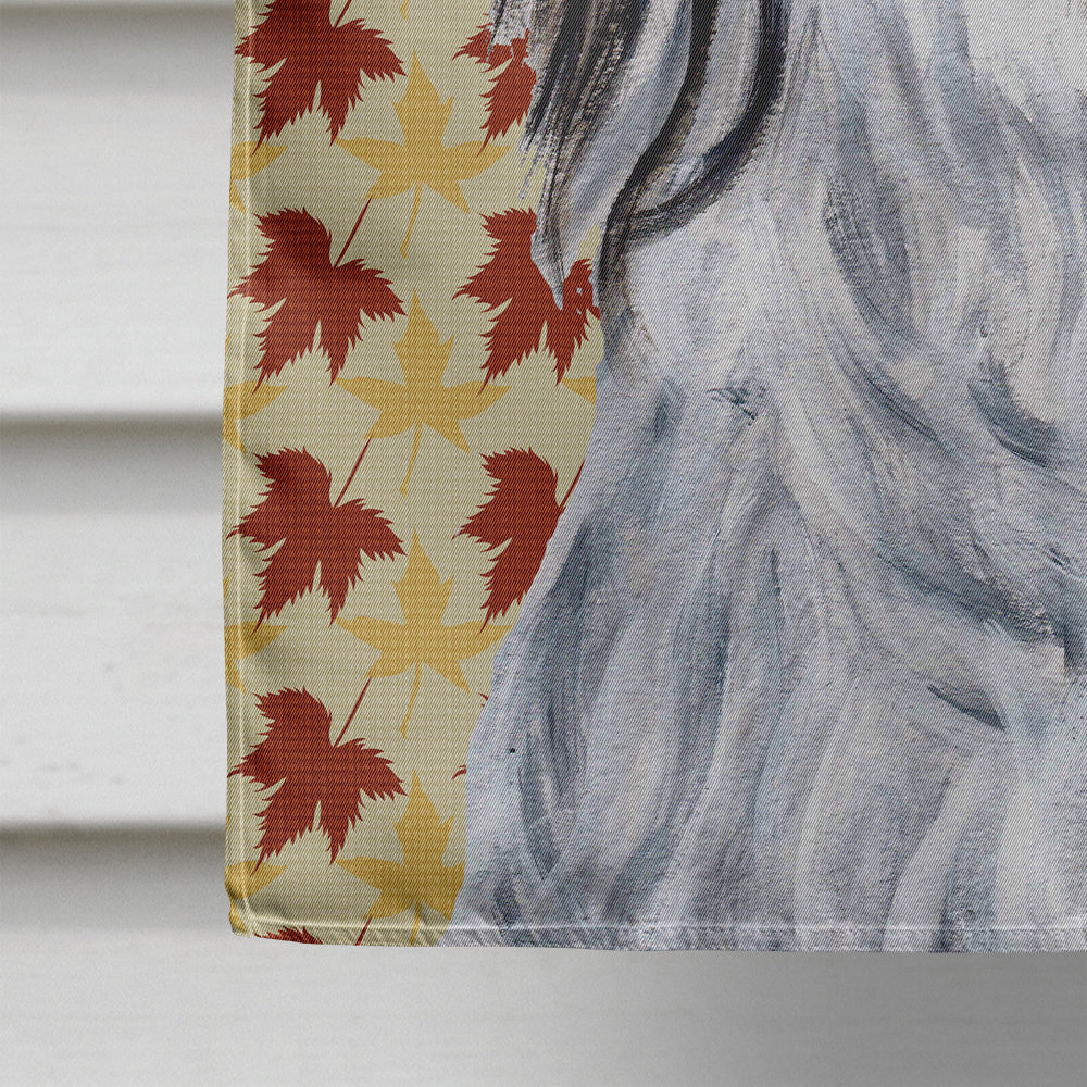 Havanese Fall Leaves Flag Canvas House Size SC9689CHF