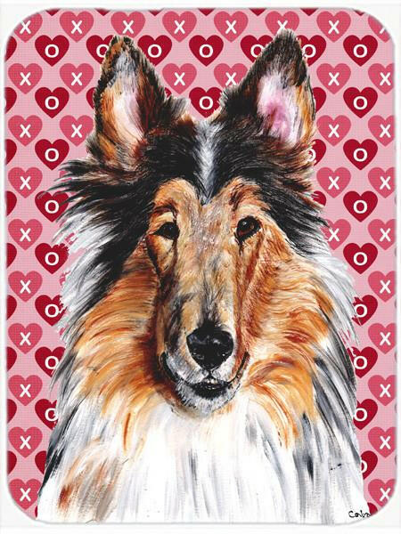 Collie Hearts and Love Mouse Pad, Hot Pad or Trivet SC9694MP by Caroline's Treasures