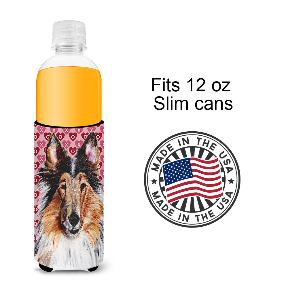 Collie Hearts and Love Ultra Beverage Insulators for slim cans SC9694MUK
