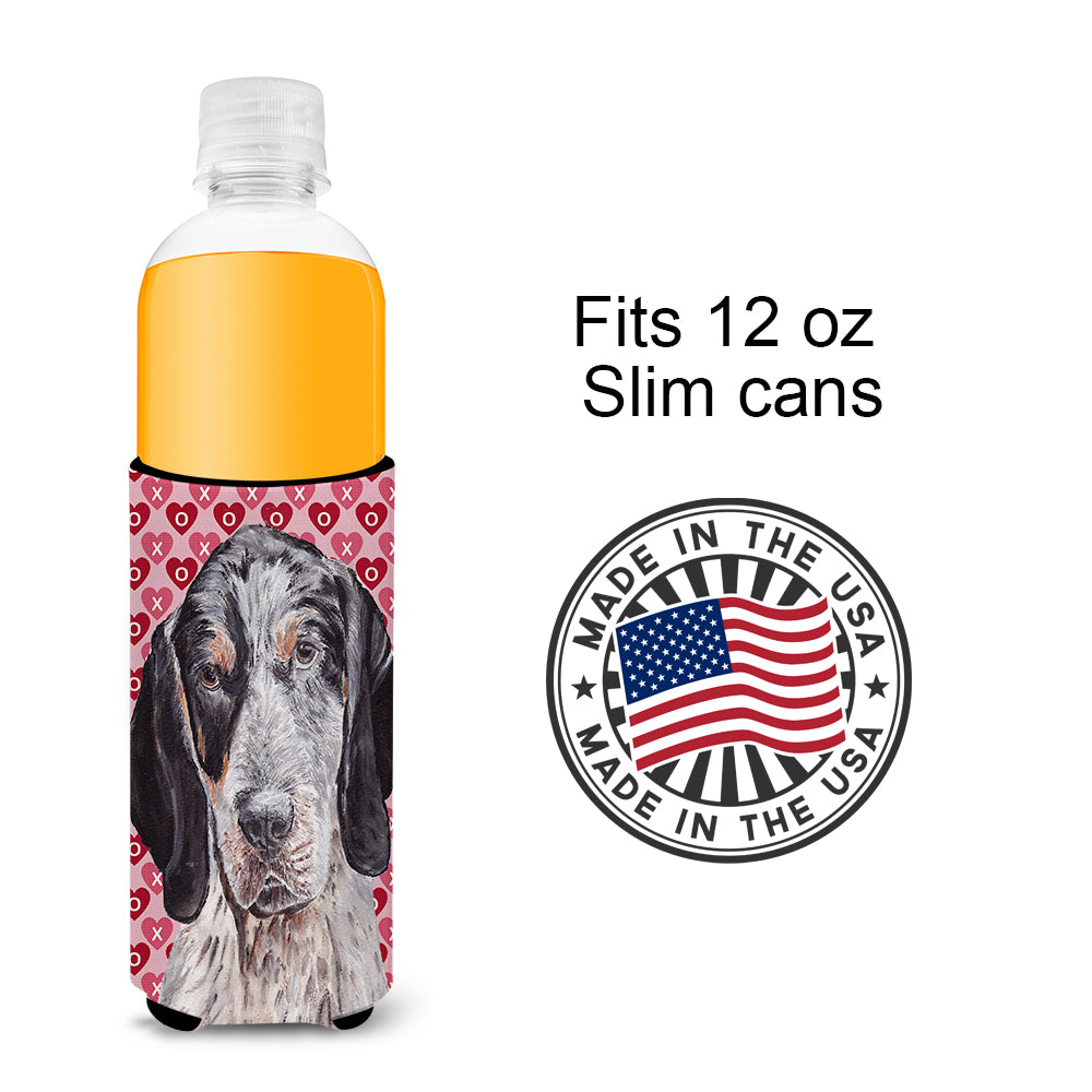 Blue Tick Coonhound Hearts and Love Ultra Beverage Insulators for slim cans SC9697MUK