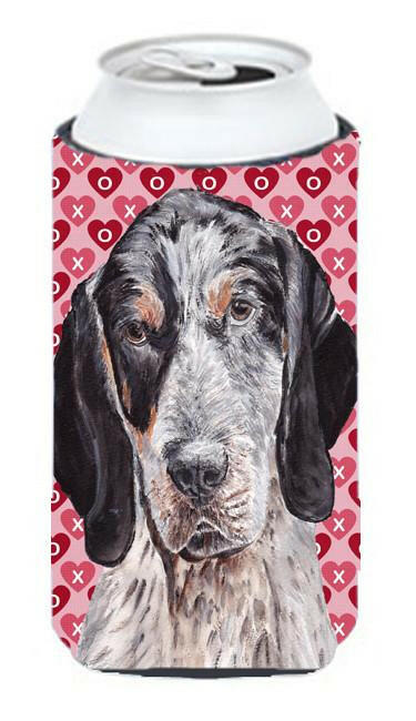 Blue Tick Coonhound Hearts and Love Tall Boy Beverage Insulator Hugger SC9697TBC by Caroline&#39;s Treasures