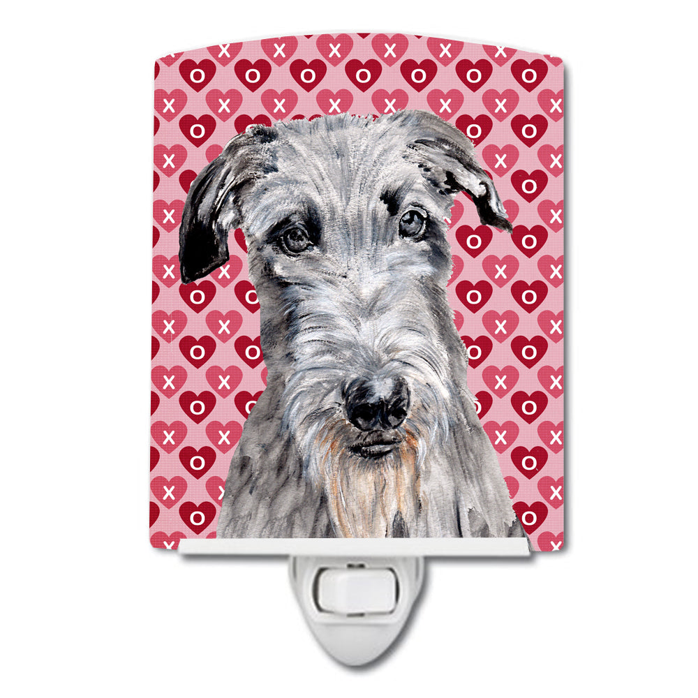 Scottish Deerhound Hearts and Love Ceramic Night Light SC9706CNL - the-store.com