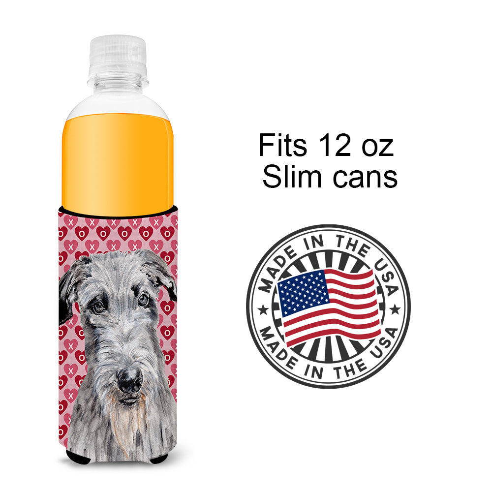 Scottish Deerhound Hearts and Love Ultra Beverage Insulators for slim cans SC9706MUK