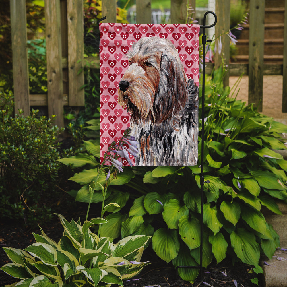 Caroline's Treasures Otterhound Hearts and Love Garden Flag – Decorative Outdoor Yard Flag SC9708GF