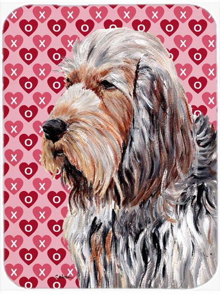 Otterhound Hearts and Love Glass Cutting Board Large Size SC9708LCB by Caroline's Treasures