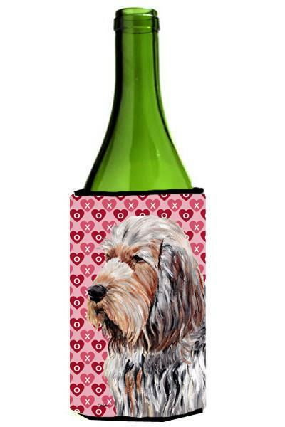 Otterhound Hearts and Love Wine Bottle Beverage Insulator Hugger SC9708LITERK by Caroline&#39;s Treasures