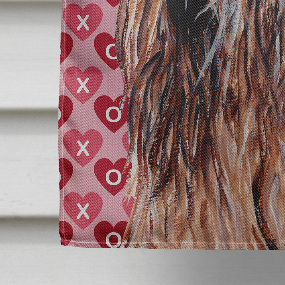 Otterhound Hearts and Love Flag Canvas House Size SC9709CHF