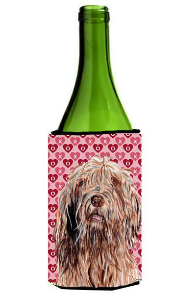 Otterhound Hearts and Love Wine Bottle Beverage Insulator Hugger SC9709LITERK by Caroline&#39;s Treasures