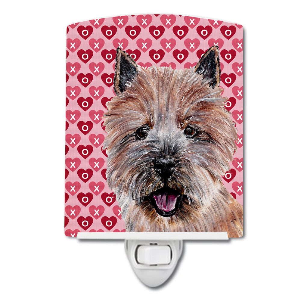 Norwich Terrier Hearts and Love Ceramic Night Light SC9710CNL - the-store.com