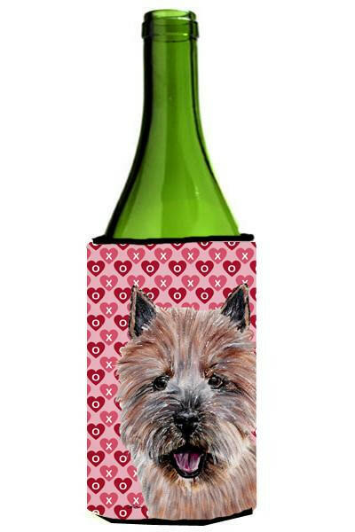 Norwich Terrier Hearts and Love Wine Bottle Beverage Insulator Hugger SC9710LITERK by Caroline&#39;s Treasures