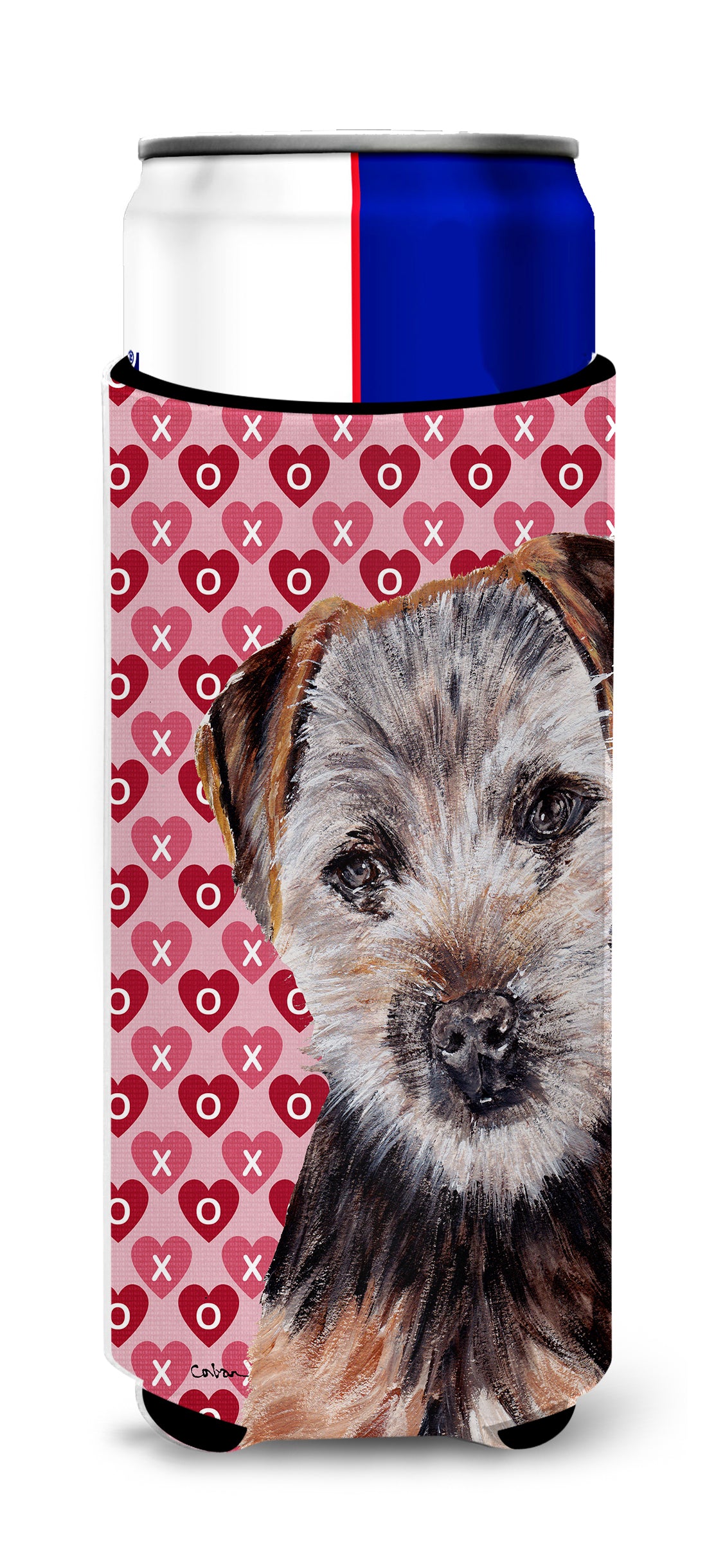 Norfolk Terrier Puppy Hearts and Love Ultra Beverage Insulators for slim cans SC9711MUK.