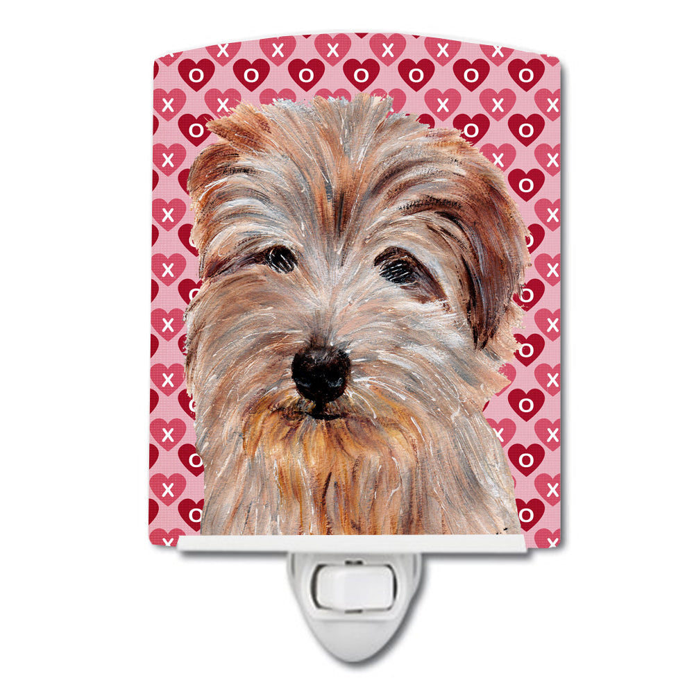Norfolk Terrier Hearts and Love Ceramic Night Light SC9712CNL - the-store.com