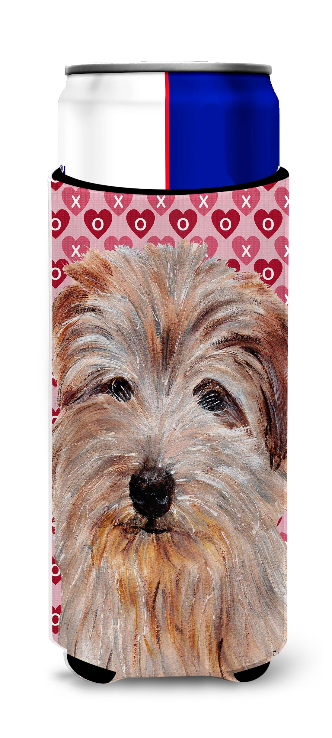Norfolk Terrier Hearts and Love Ultra Beverage Insulators for slim cans SC9712MUK.