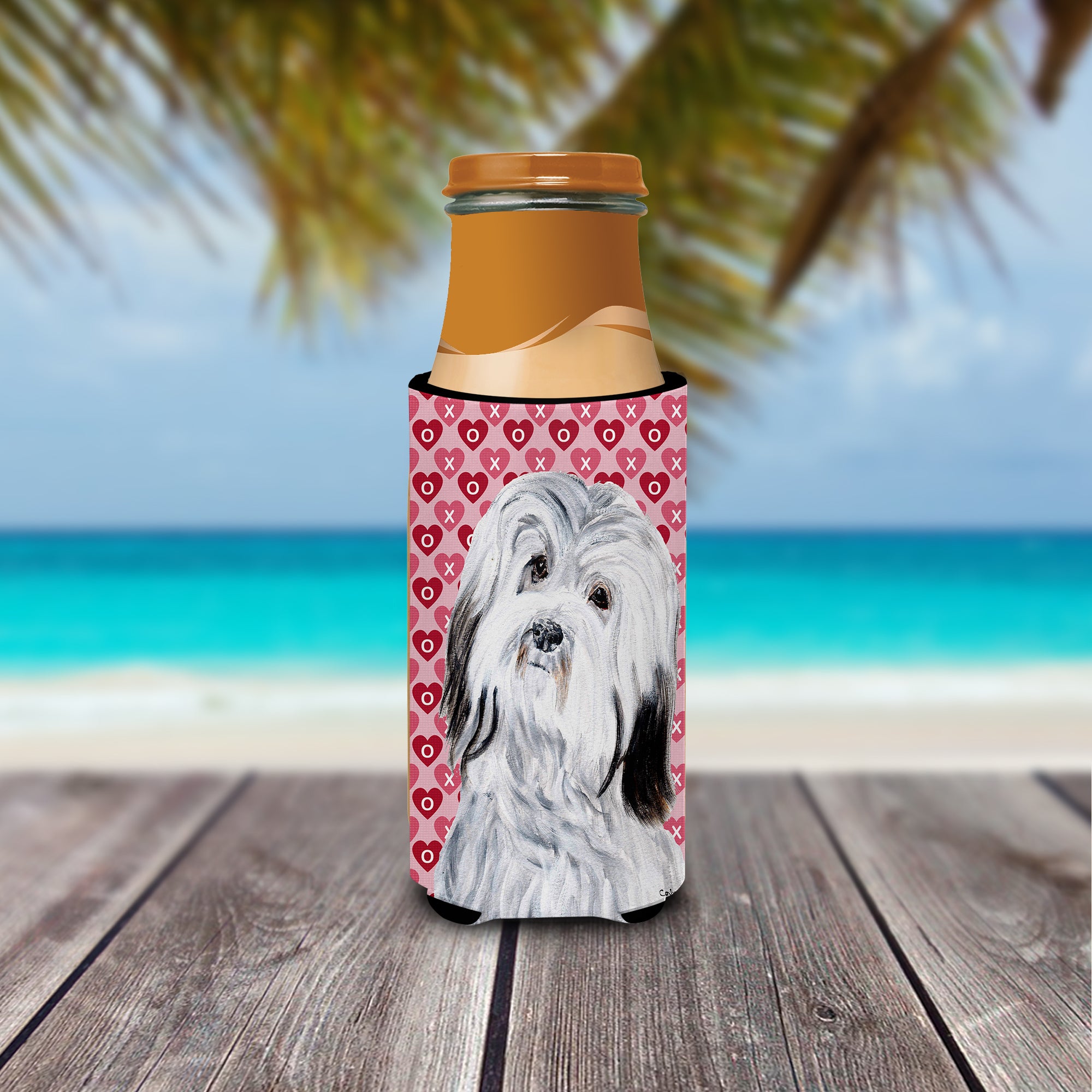 Havanese Hearts and Love Ultra Beverage Insulators for slim cans SC9713MUK