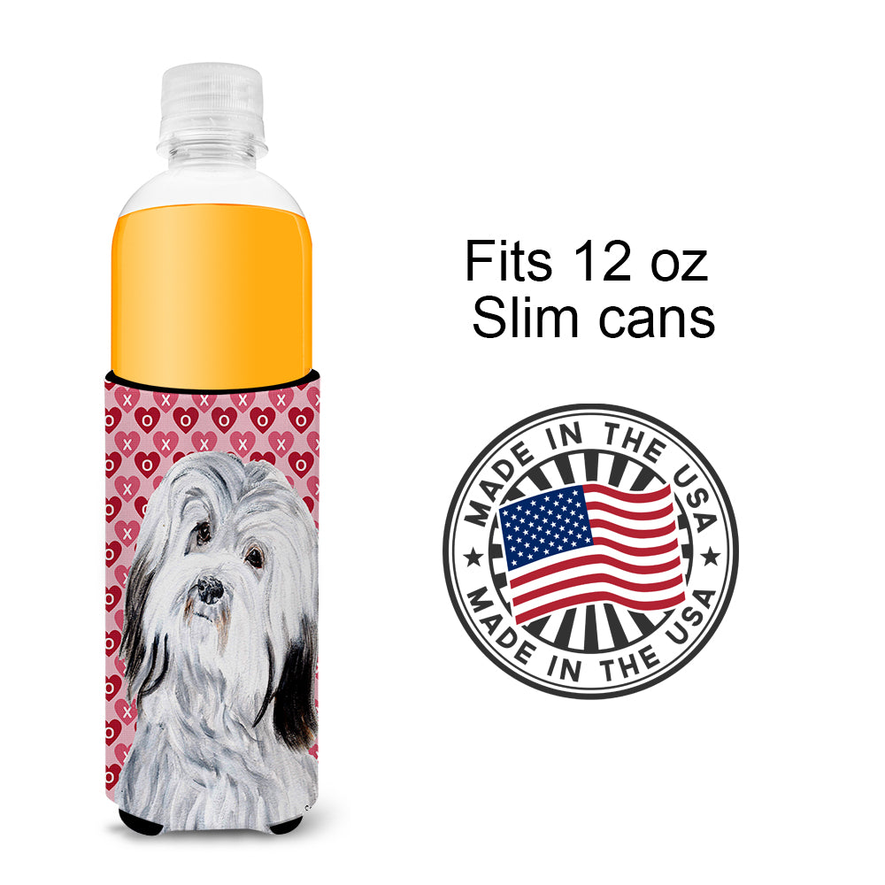 Havanese Hearts and Love Ultra Beverage Insulators for slim cans SC9713MUK
