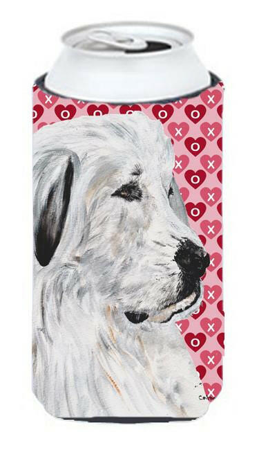 Great Pyrenees Hearts and Love Tall Boy Beverage Insulator Hugger SC9714TBC by Caroline&#39;s Treasures