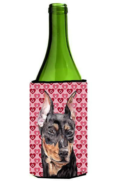 German Pinscher Hearts and Love Wine Bottle Beverage Insulator Hugger SC9716LITERK by Caroline&#39;s Treasures