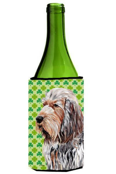 Otterhound Lucky Shamrock St. Patrick&#39;s Day Wine Bottle Beverage Insulator Hugger SC9732LITERK by Caroline&#39;s Treasures