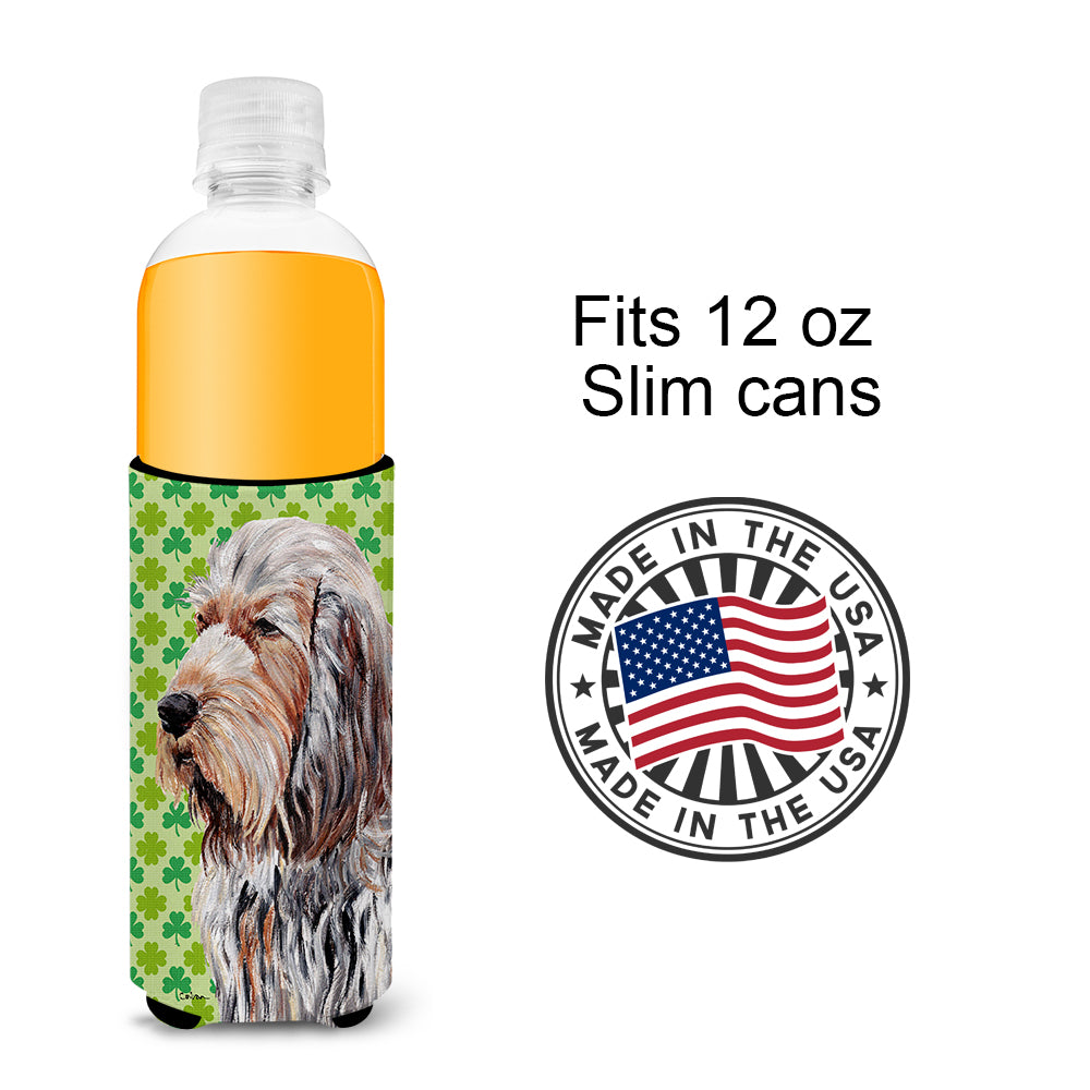 Otterhound Lucky Shamrock St. Patrick's Day Ultra Beverage Insulators for slim cans SC9732MUK.