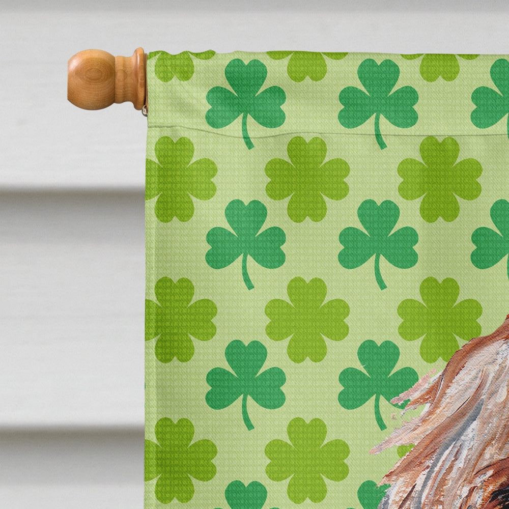 Otterhound Lucky Shamrock St. Patrick's Day Flag Canvas House Size SC9733CHF