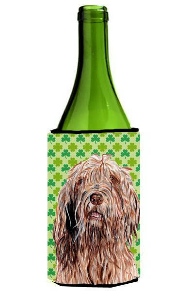 Otterhound Lucky Shamrock St. Patrick&#39;s Day Wine Bottle Beverage Insulator Hugger SC9733LITERK by Caroline&#39;s Treasures