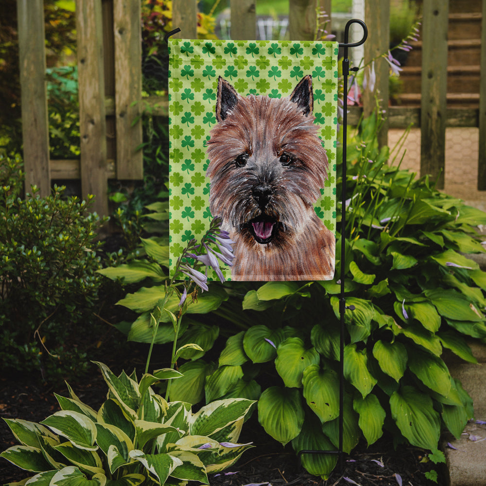 Norwich Terrier Lucky Shamrock St. Patrick's Day Flag Garden Size  the-store.com.