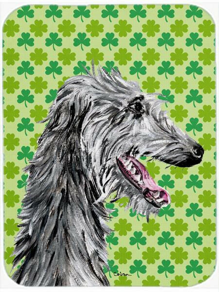 Scottish Deerhound Lucky Shamrock St. Patrick&#39;s Day Mouse Pad, Hot Pad or Trivet SC9741MP by Caroline&#39;s Treasures
