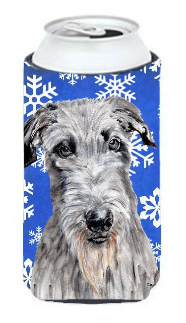 Caroline's Treasures Scottish Deerhound Winter Snowflakes Tall Boy Beverage Insulator Hugger SC9778TBC
