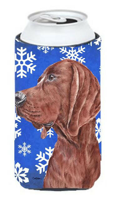 Redbone Coonhound Winter Snowflakes Tall Boy Beverage Insulator Hugger SC9779TBC by Caroline&#39;s Treasures