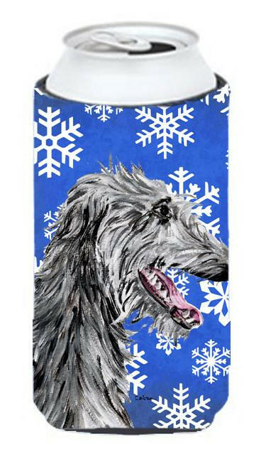 Scottish Deerhound Winter Snowflakes Tall Boy Beverage Insulator Hugger SC9789TBC by Caroline&#39;s Treasures