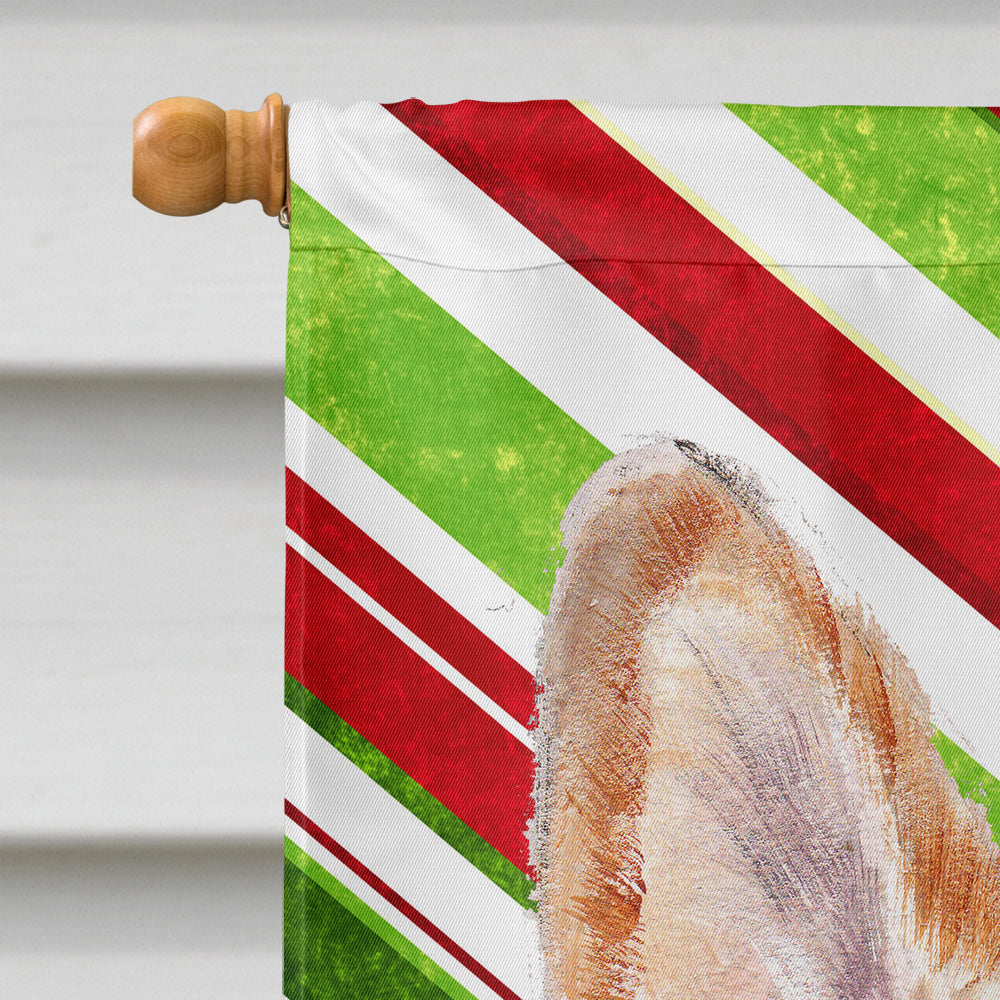 Cardigan Corgi Candy Cane Christmas Flag Canvas House Size SC9792CHF