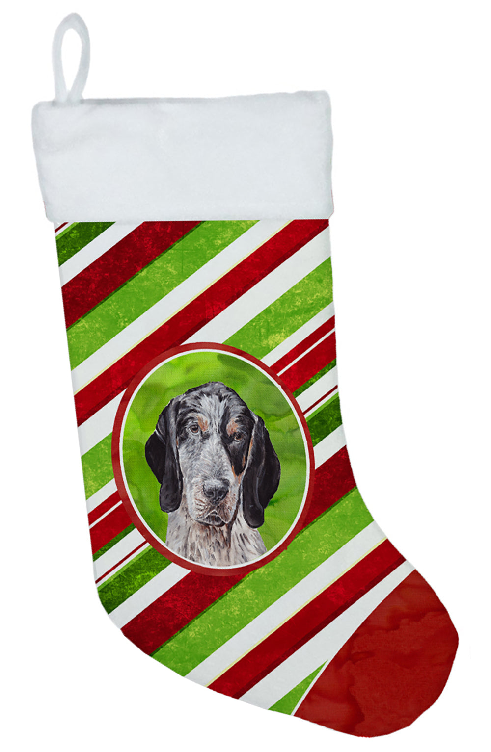 Blue Tick Coonhound Candy Cane Christmas Christmas Stocking SC9793-CS