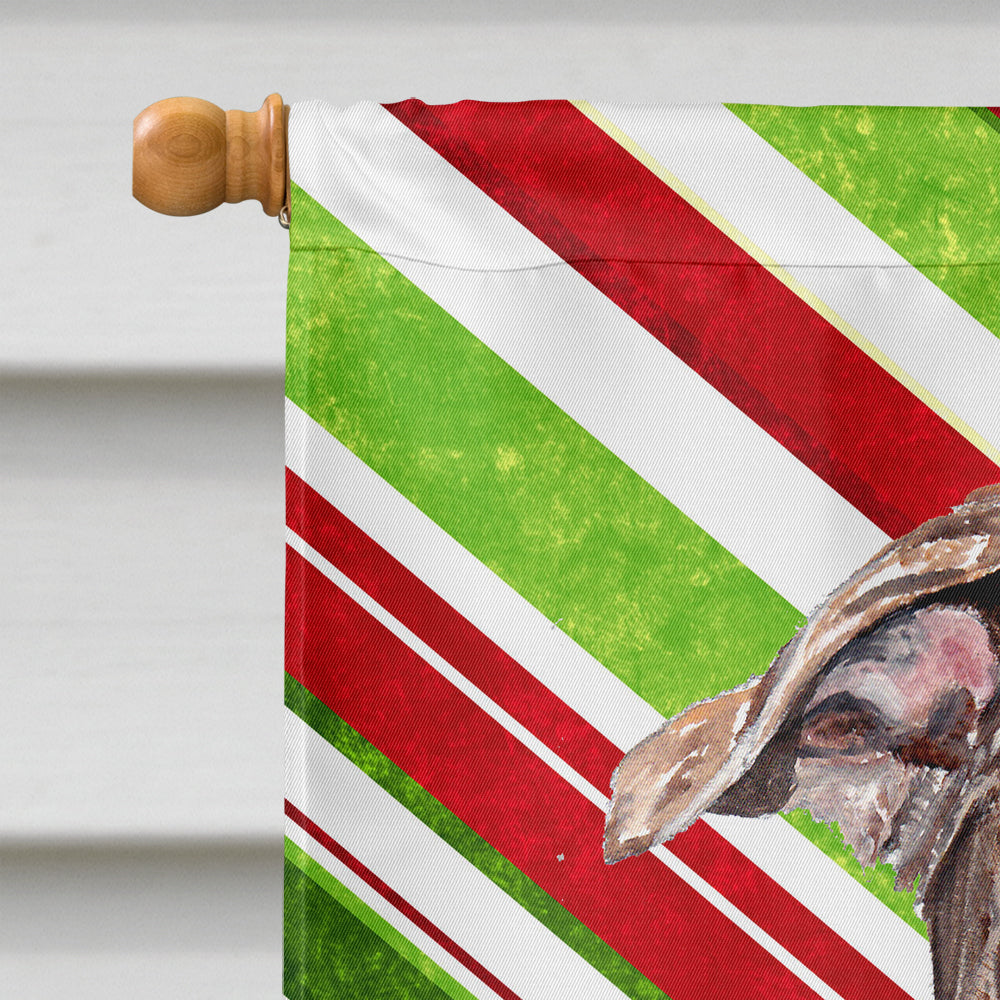 Staffordshire Bull Terrier Staffie Candy Cane Christmas Flag Canvas House Size SC9801CHF  the-store.com.