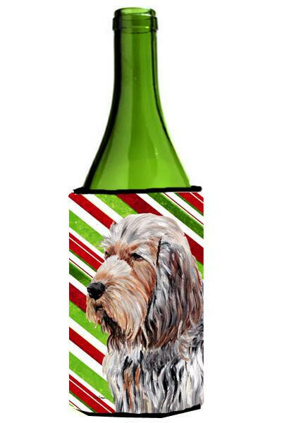 Otterhound Candy Cane Christmas Wine Bottle Beverage Insulator Hugger SC9804LITERK by Caroline&#39;s Treasures