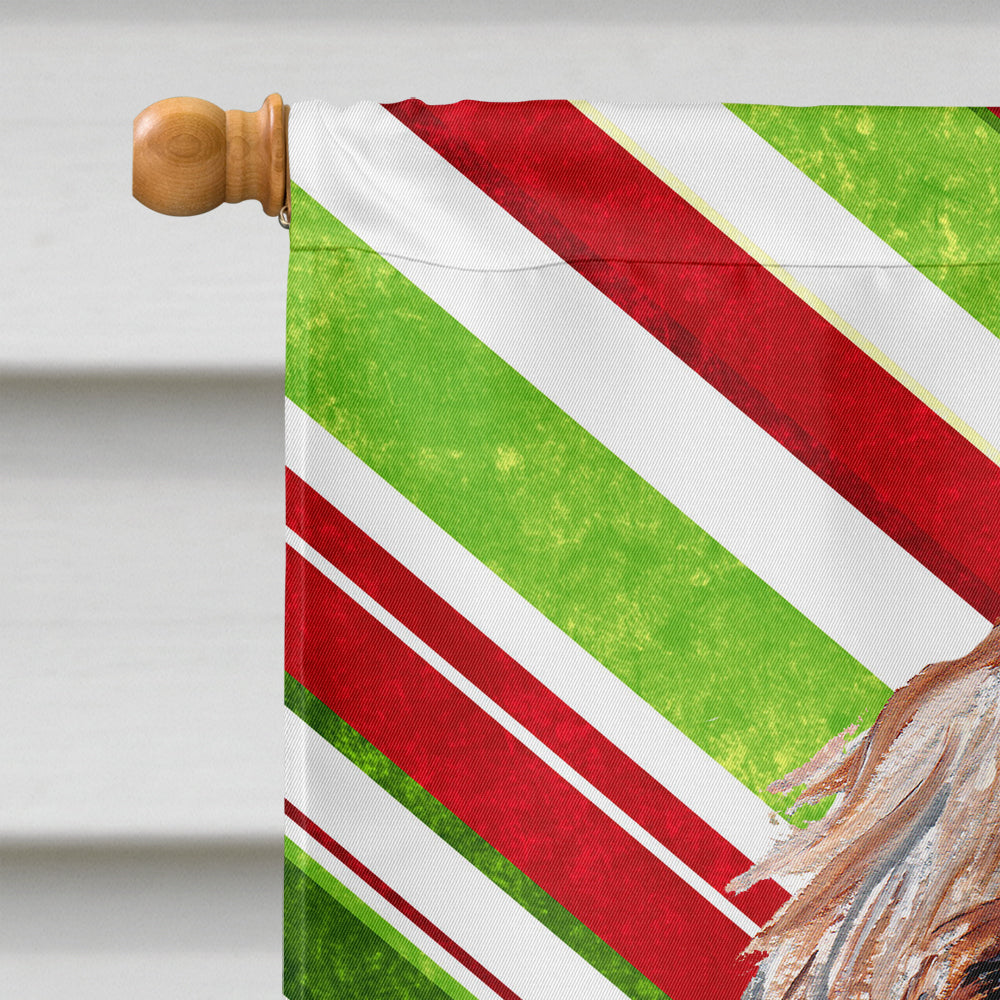 Otterhound Candy Cane Christmas Flag Canvas House Size SC9805CHF  the-store.com.