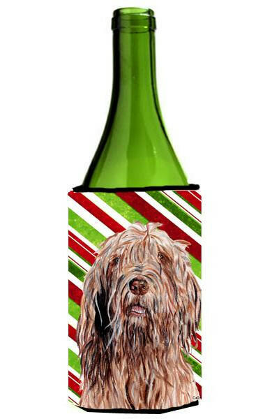 Otterhound Candy Cane Christmas Wine Bottle Beverage Insulator Hugger SC9805LITERK by Caroline&#39;s Treasures