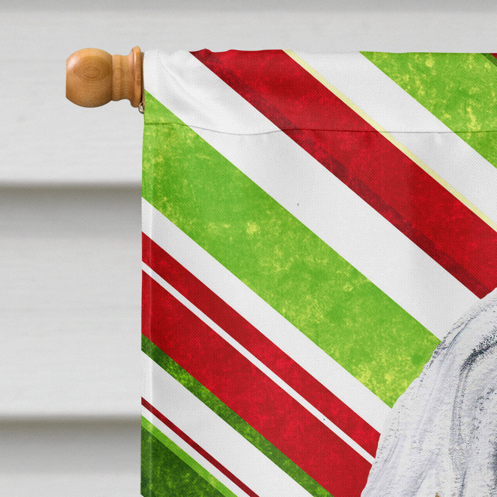 Havanese Candy Cane Christmas Flag Canvas House Size SC9809CHF