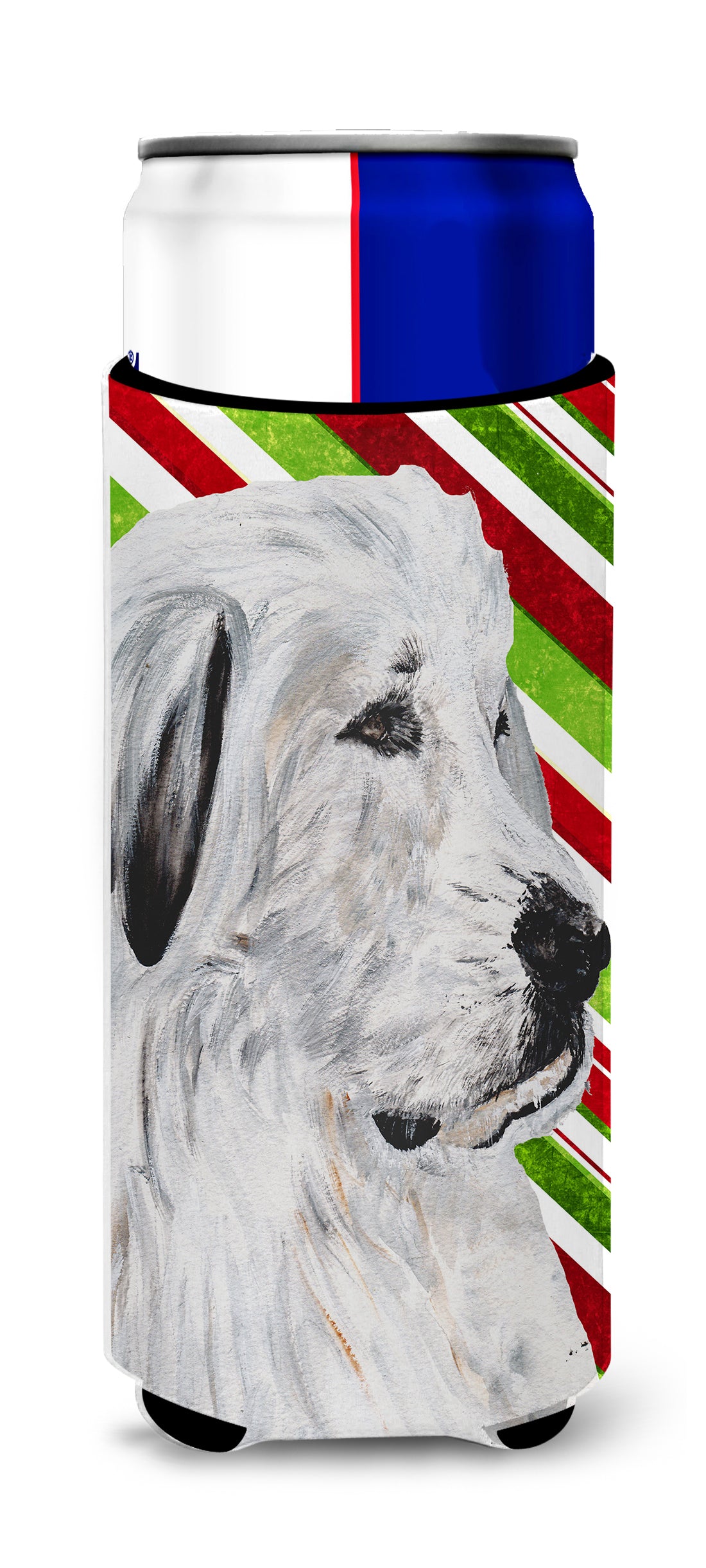 Great Pyrenees Candy Cane Christmas Ultra Beverage Isolateurs pour canettes minces SC9810MUK