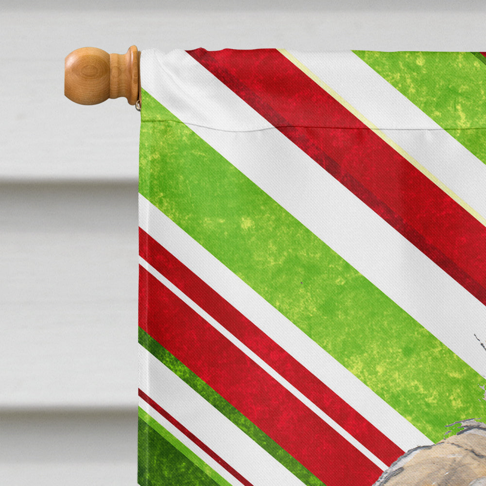 Golden Doodle 2 Candy Cane Christmas Flag Canvas House Size SC9811CHF