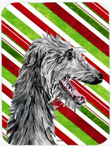 Scottish Deerhound Candy Cane Christmas Mouse Pad, Hot Pad or Trivet SC9813MP by Caroline&#39;s Treasures