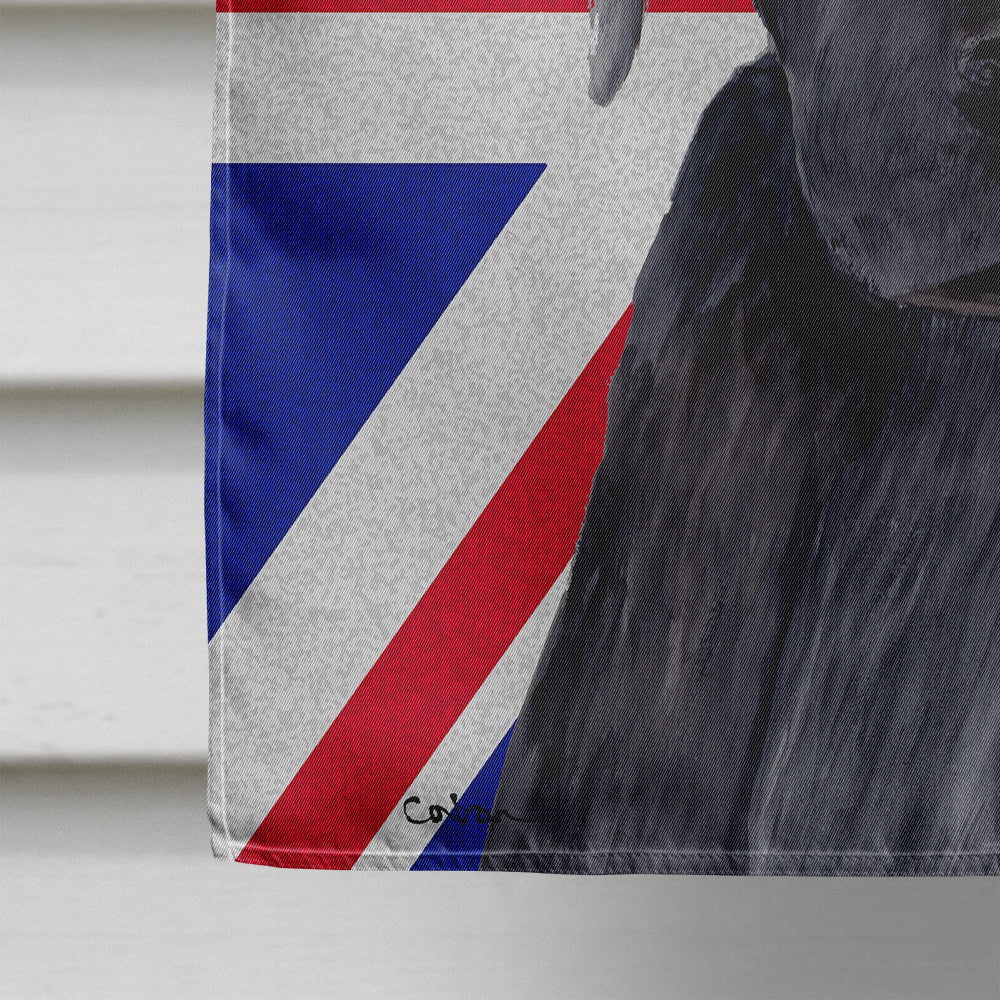 Labrador with English Union Jack British Flag Flag Canvas House Size SC9821CHF