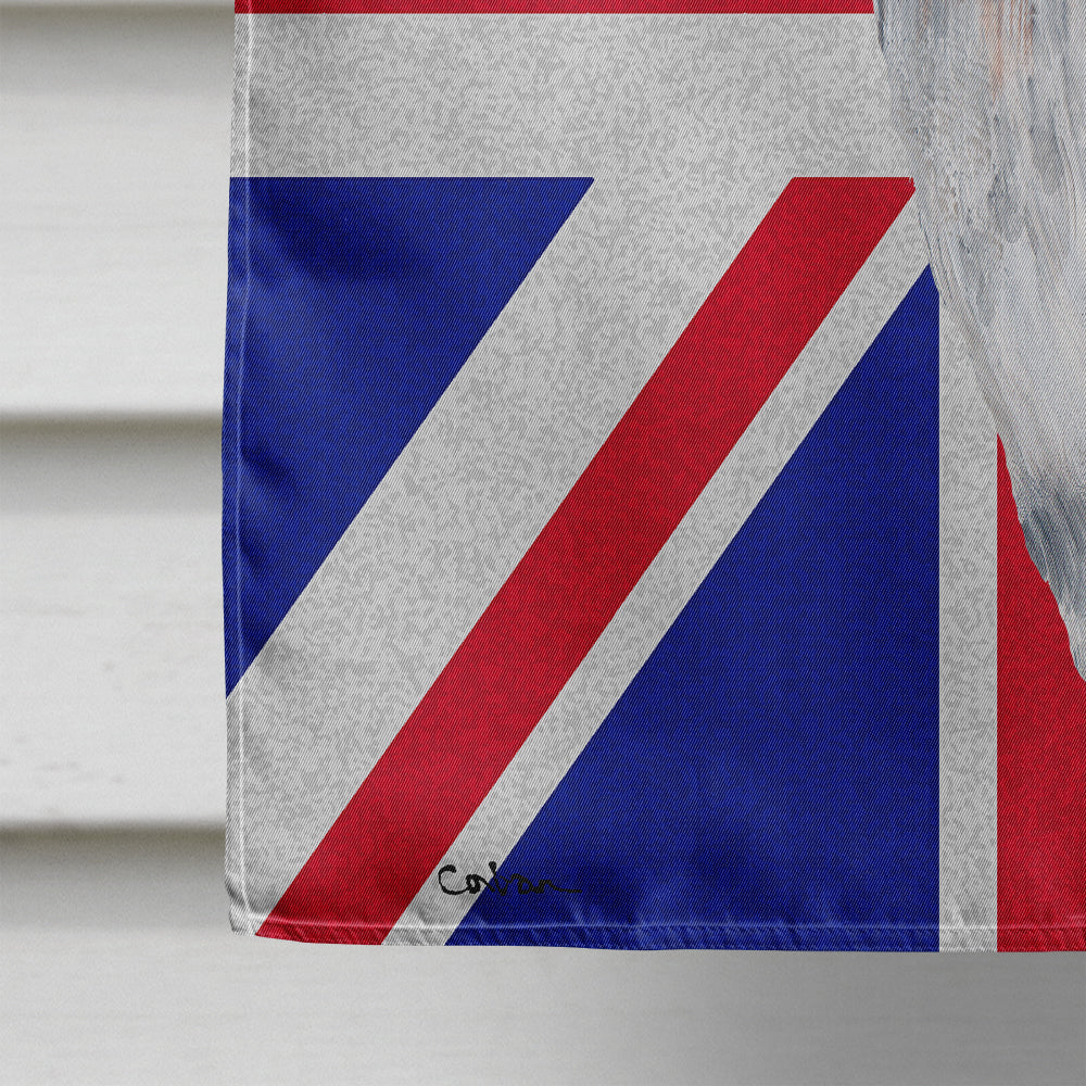 Beagle with English Union Jack British Flag Flag Canvas House Size SC9826CHF